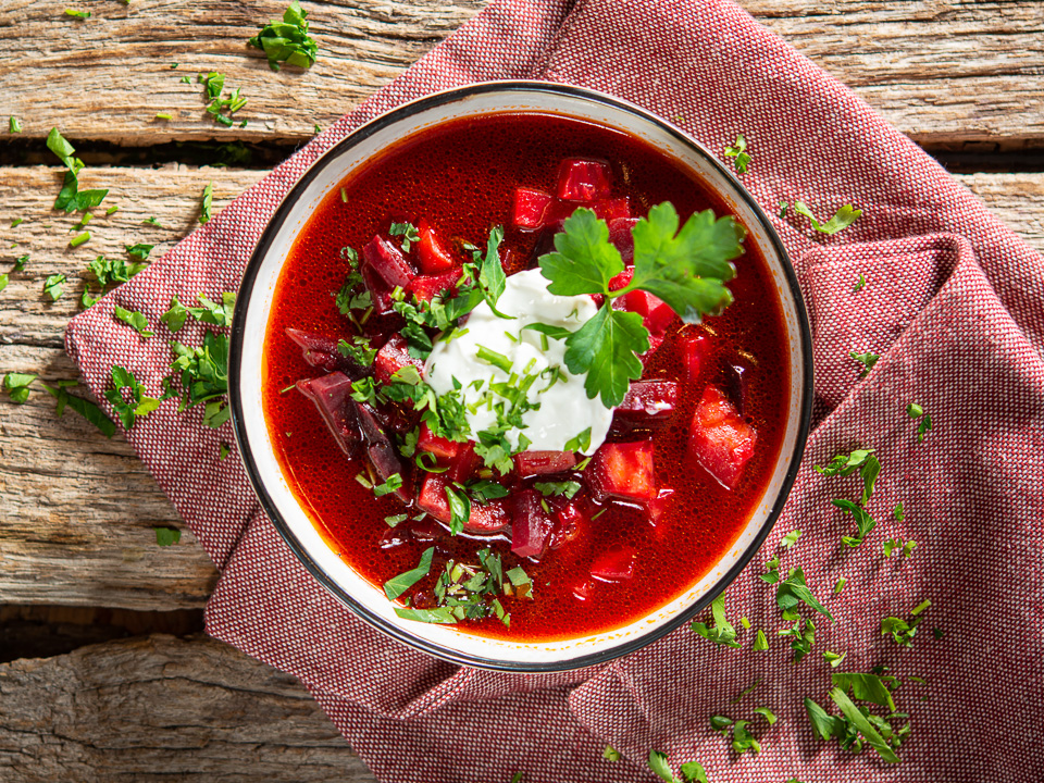 Selleriesuppe mit Rote Bete