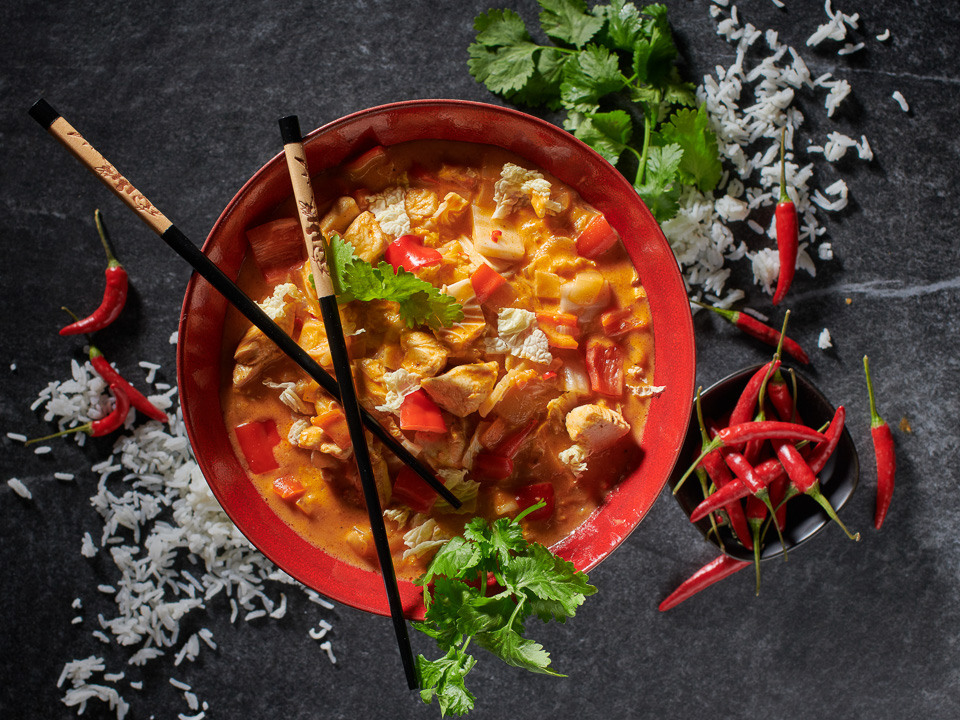 Hähnchencurry mit Chinakohl Hähnchencurry mit Chinakohl