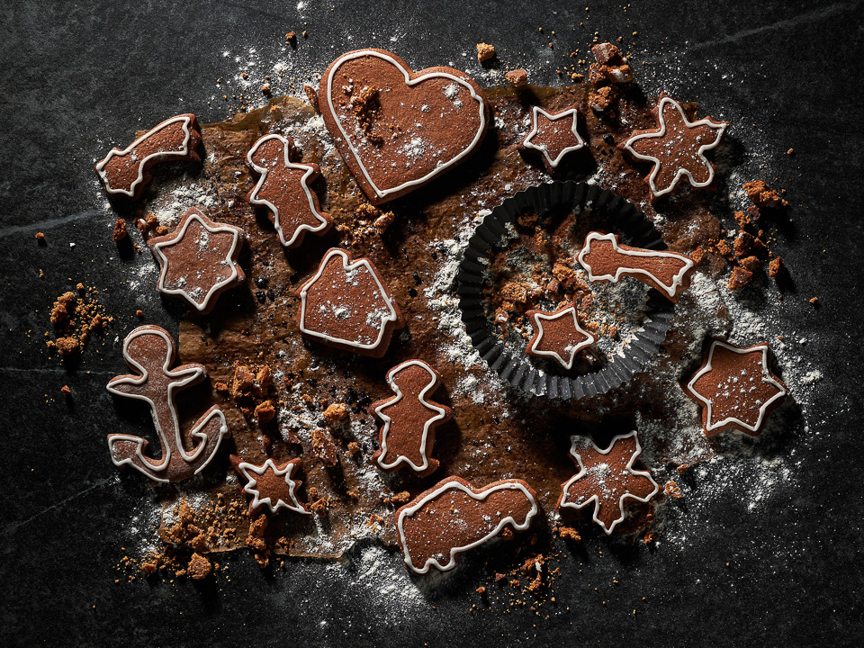 Knusprige Lebkuchen mit Zuckerguss Knusprige Lebkuchen mit Zuckerguss