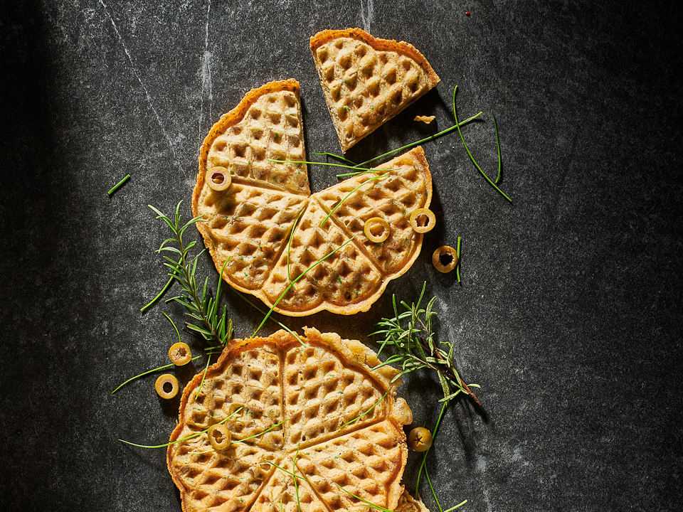 Rosmarin-Oliven-Waffeln Rosmarin-Oliven-Waffeln