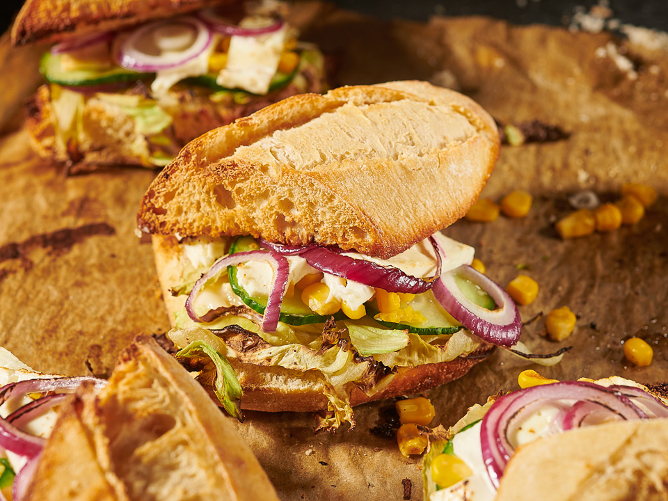 Überbackenes Baguette Überbackenes Baguette