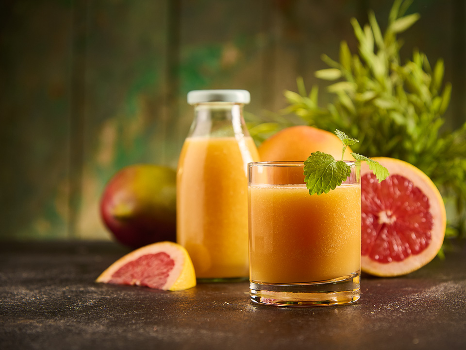 Grapefruit-Shot mit Ingwer Grapefruit-Shot mit Ingwer