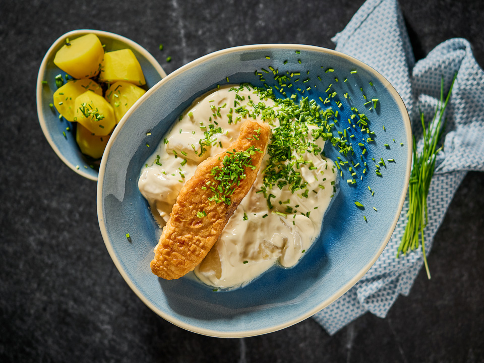 Lachsfilet mit Mairübchensalat Lachsfilet mit Mairübchensalat