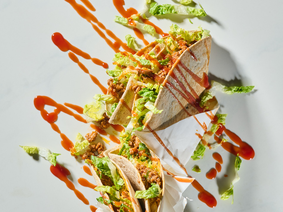 Quesadillas mit Hack und Cheddar Quesadillas mit Hack und Cheddar