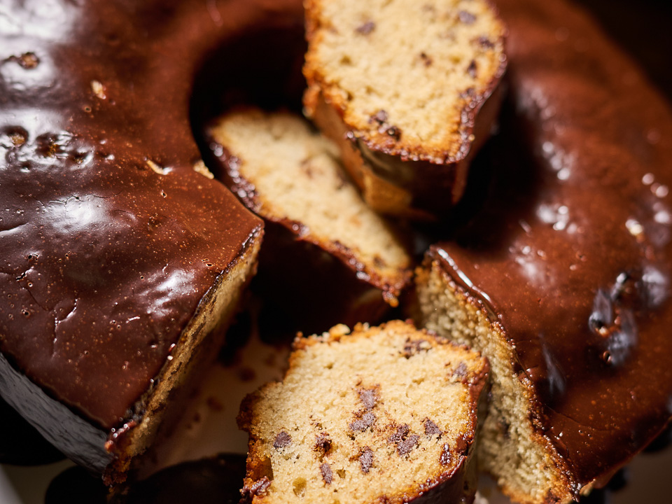 Glühweinkuchen mit Schokoganache
