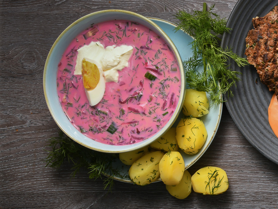 Šaltibarščiai (Kalte Rote-Bete-Suppe) Šaltibarščiai (Kalte Rote-Bete-Suppe)