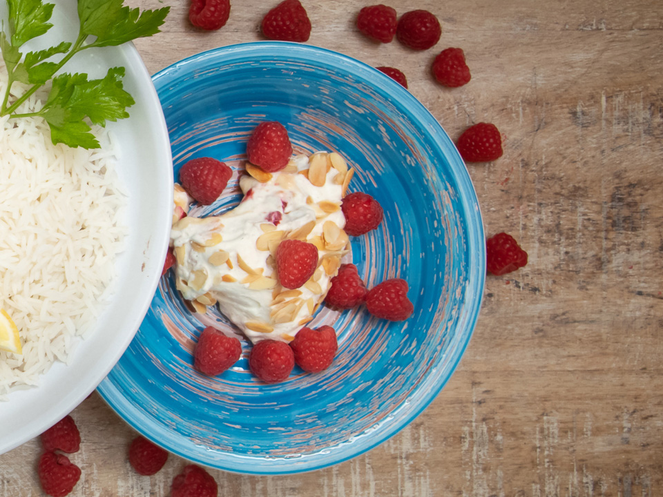 Raspberry Trifle (Schichtdessert mit Himbeeren) Raspberry Trifle (Schichtdessert mit Himbeeren)