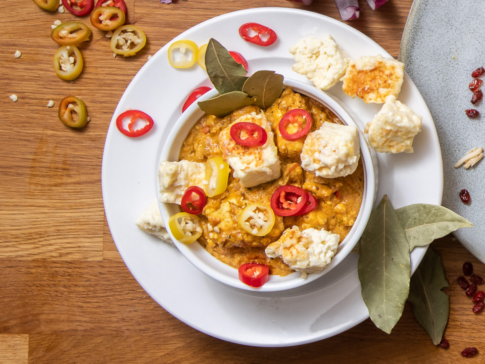 Shahi Paneer (Indischer Frischkäse)