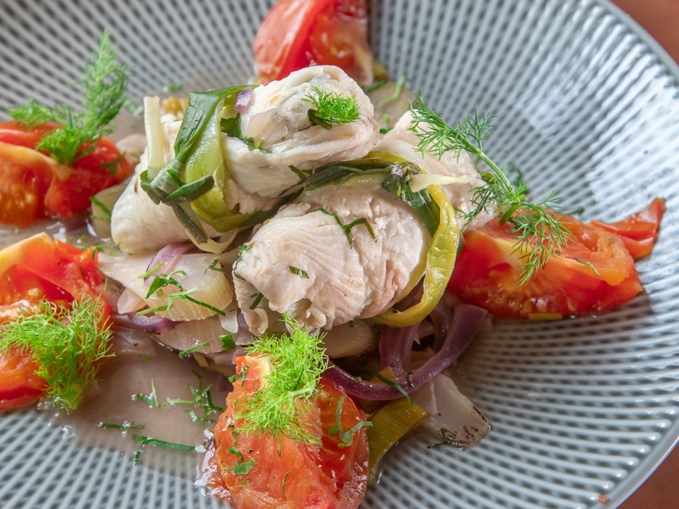 Schollenröllchen mit Gemüse Schollenröllchen mit Gemüse