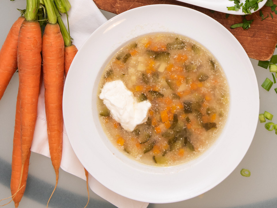 Zupa ogórkowa (Gurkensuppe)