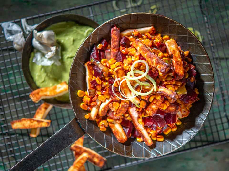 Bunte Halloumi-Pfanne