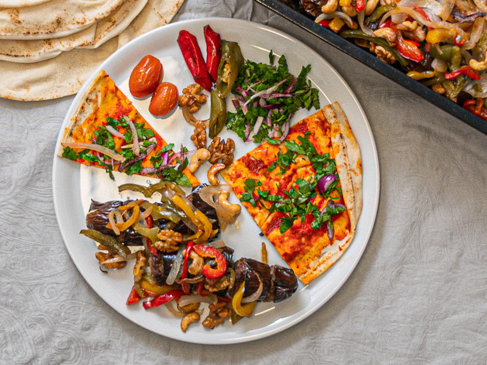 Kabab Basengan (Auberginen-Kebab)