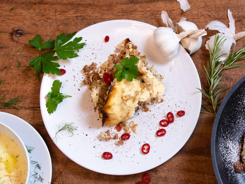 Varza à la Cluj (Sauerkrautauflauf wie in Cluj)