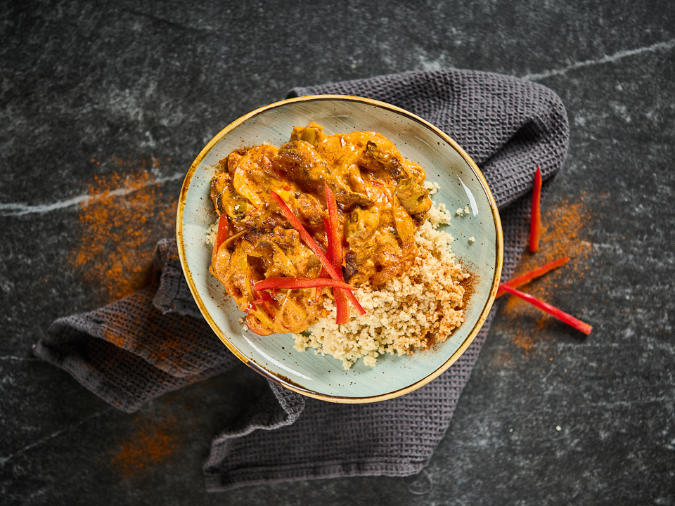 Rindfleisch-Rhabarber-Curry Rindfleisch-Rhabarber-Curry