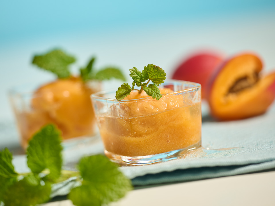 Aprikosen-Prosecco-Sorbet Aprikosen-Prosecco-Sorbet