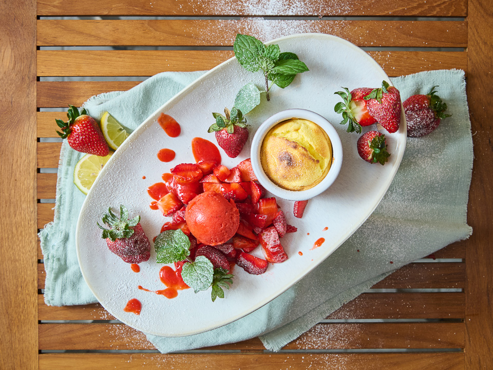 Soufflés mit Dreierlei von der Erdbeere Soufflés mit Dreierlei von der Erdbeere