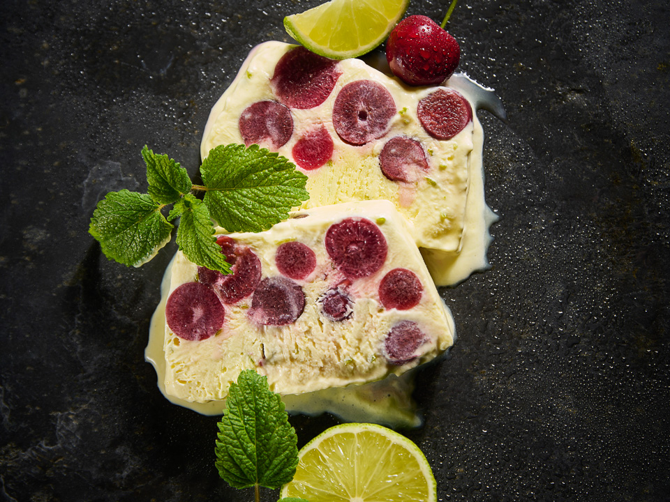Kirsch-Limetten-Parfait Kirsch-Limetten-Parfait