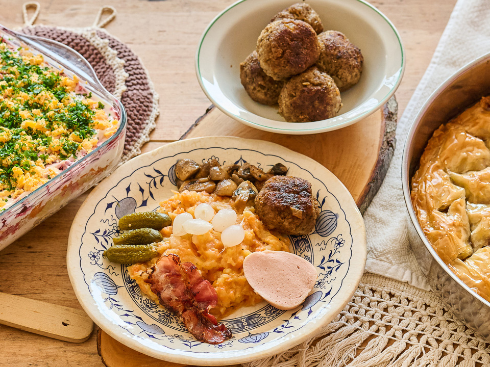 Hutspot (Möhren-Kartoffel-Eintopf)