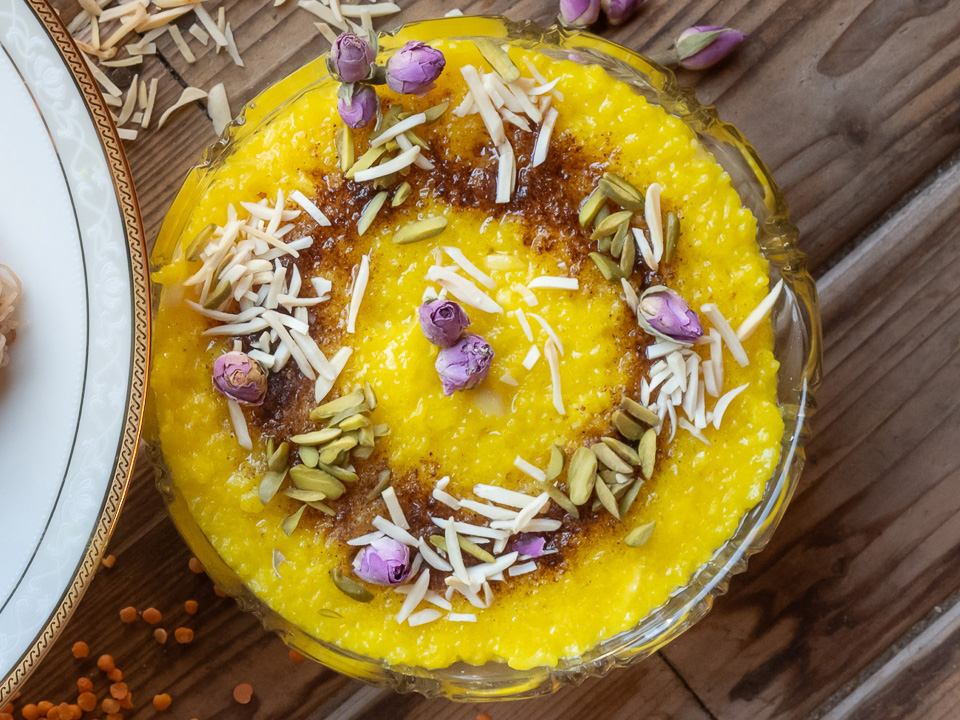 Sholeh Zard (Persischer Reispudding)