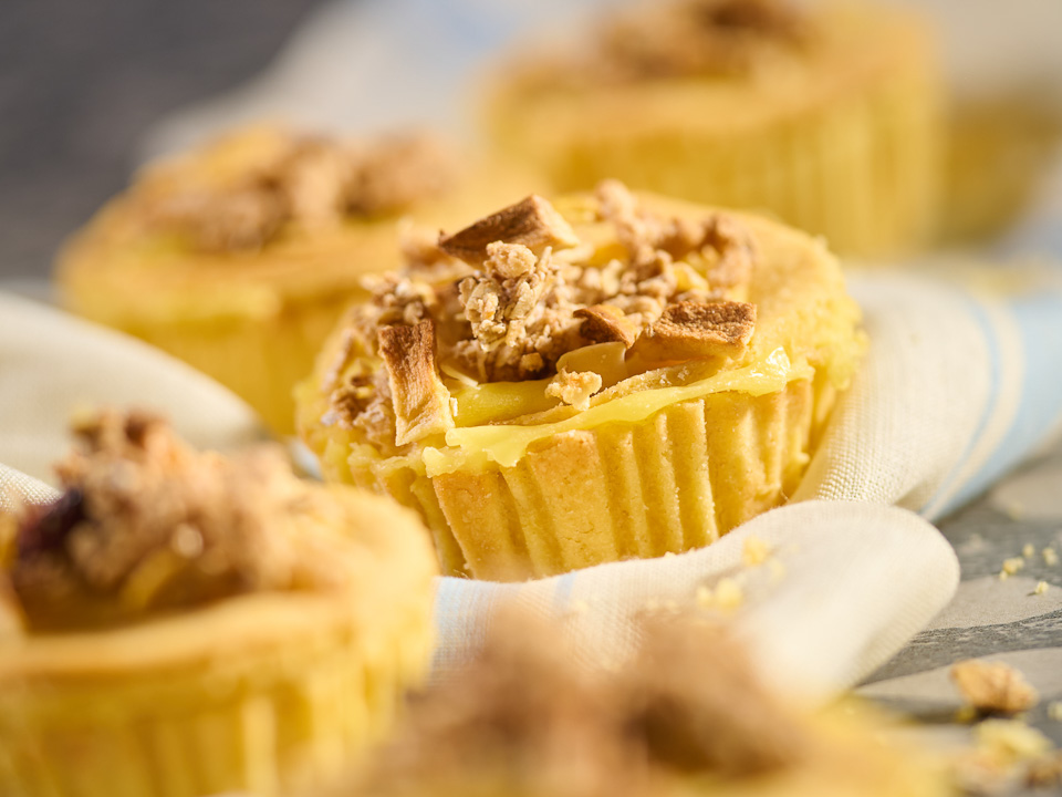 Puddingpasteten mit Knuspermüsli