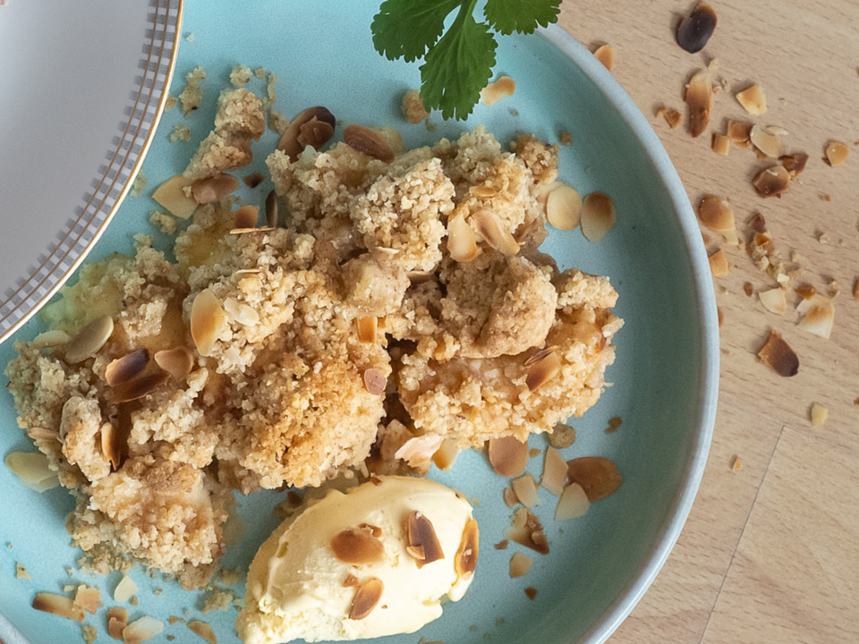 Apple Crumble (Apfelstreuselkuchen)