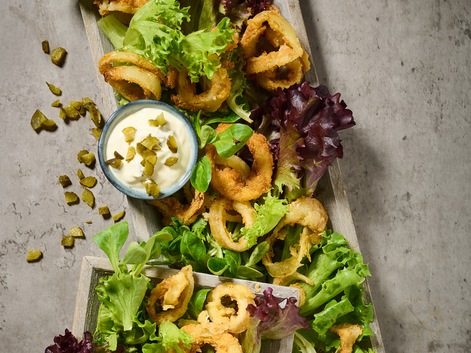 Onion Rings mit Sour Cream